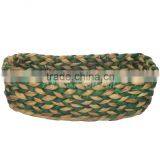 Beautiful Water Hyacinth Fruit Basket/ Fruit Tray With Handle Woven Storage Basket thumbnail-5