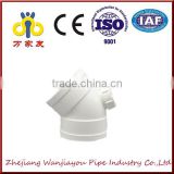pvc pipe fitting 45 degree elbow with inspectation opening
