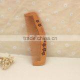 Hot Sale OEM Peach Wood Pocket Size Personalized Hair Comb thumbnail-2