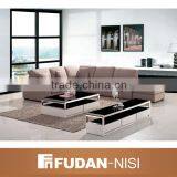 Antique Gold Wood l Shaped Sofa Set Models thumbnail-1