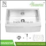 Modern kitchen design Farmhouse Apron Single Bowl 16 gauge Stainless Steel Kitchen Sink AP3120