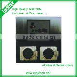 Power Wall Plate With XLR Jacks