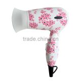 1200W hair dryer foldable with 2 speeds setting