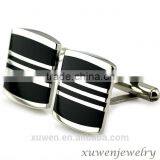 Enamel Stripes 316l Stainless Steel Suit Shirt Cufflinks thumbnail-1