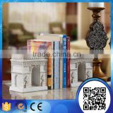 Hot sale resin crafts famous building arc DE triomphe resin bookends for home decoration