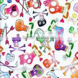 Hydrographic Technology, Water Transfer Printing Film New Cartoon Flower Skull Design GY750, Width 50 cm