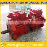 KAWASAKI K3V112DT HYDRAULIC PISTON PUMP ASSY FOR VOLVO, HYUNDAI,DOOSAN,DAEWOO EXCAVATOR