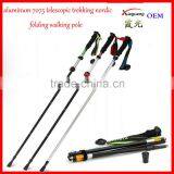 Alumium7075 Telescopic Adjustable Trekking Pole Nordic Folding Walking Stick thumbnail-1