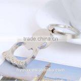 Bottle Opener Metal Custom Keychain With Compass