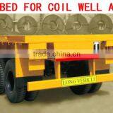40 FT 60 FT SEMI LOW BED TRUCK TRAILER HEAVY DUTY AXLES HEAVY DUTY MULTILEAF SUSPENSION TRUCK TRAILER Heavy Duty Boat Trailers thumbnail-4