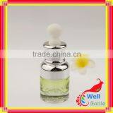 Shoulder Glass Dropper Bottle With Aluminum Zinc Alloy Die Casting Bottle Cap GSB-0018R thumbnail-3