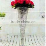 2017 News Decoration Crystal Beads Vase , Silver Add Crystal Bead Vase for Weddings thumbnail-1