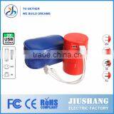 360-Degree Rotating 2 Usb Universal Travel Adapter With Zipper Pouch Bag