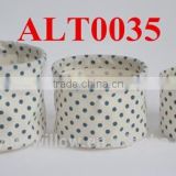 wholesale cheap contton fabric bag with dots for home decoration
