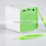 M-0322 Mini Square Portable Bluetooth Speaker With Hands-free Call Function + SD Card Slot thumbnail-4