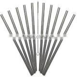 Reusable Straight Drinking Straw, Stainless Steel Beverage Straws With Cleaning Brush for Juice Cocktail Beverage thumbnail-3