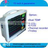 Hot Seller Portable15 Inch 6 Parameter Patient Monitor Optional Printer,IBP , ETCO2 thumbnail-1