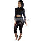 Bonvatt Europe and the United States Sexy Self Cultivation Spent Two Piece Bandage Pants Nightclubs thumbnail-2