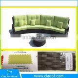 Modern Appearance Arched Rattan Outdoor Furniture Rattan Sofa Set thumbnail-5