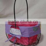 wholesale stainless wire mesh egg basket steel wire easter egg basket chicken wire egg basket