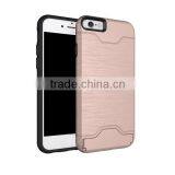 PC+TPU Fashion Phone Case Phone Shell With Card Slot Protective Back Cover for Iphone 6 6S thumbnail-3