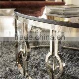 Hot Sell Egg Shape Hotel/living Room Furniture Stainless Steel Coffee/center Table B818 thumbnail-3