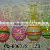 pottery egg hanging deco-terracotta painting egg for easter gifts