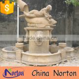 lying nude woman garden antique nature stone fountain NTMF-S511S