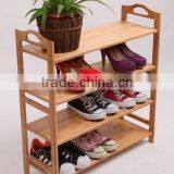 Simple Wooden Bamboo Shoe Rack thumbnail-1