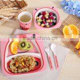 BSCI Audit Biodegradable Eco Bamboo Fiber Kids Dinner Set thumbnail-4