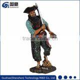 Halloween Caribbean Pirates With Sword Collection Statue thumbnail-1