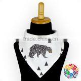 Stylish Pineapple Printing Designs Organic Cotton Fabric Baby Bibs Cotton thumbnail-3