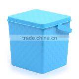 Wicker Style Square Water Pail Plastick Bucket With Lid and Handle thumbnail-3