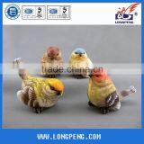 Hight Quality Colorful Polyresin Bird Garden Decoration