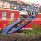 Sun Star Statue Stainless Steel Abstract Hand Sculpture thumbnail-1