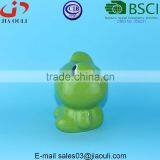 BSCI Audit Factory Glazed Green Ceramic Frog Coin Bank for Kids, Decorative Money Boxes thumbnail-2