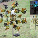 Out Door Decoration Metal Wind Spinner by Solar Power Garden Stake Free Sample thumbnail-4