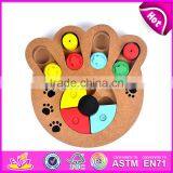 Wholesale Creative Paw Shape Wooden Interactive Dog Toys Best Design Pet IQ Training Wooden Interactive Dog Toys W06F035 thumbnail-1