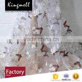 Custom Fashion Charming Butterfly Digital Printed Polyester Organza Fabric