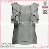 OEM/ODM Manufacturer New Designs Summer Fashion Ladies Formal Blouse and Pants thumbnail-1