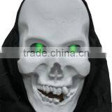 Adult White Hologram Skull Mask thumbnail-1