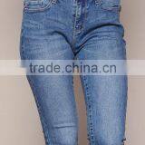MGOO High Quality Spandex Women Hipster Blue Denim Jeans Fashion Skinny Shinning Muslim Pants thumbnail-3