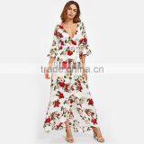 Floral Beach Dress A Line High Low Sexy Dress Women Maxi Dresses Long thumbnail-2