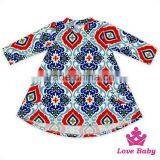 48BQA141 Lovebaby Printed Animal Pattern Long Sleeve With Two Big Pocket Baby Girls Casual Wear New Design Girls Short Frock thumbnail-4