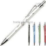 Capri Aluminium Pen. Ink Made From a Special Mixture of Gel and Ballpoint Formula. One Colour Print. thumbnail-1