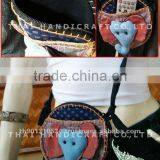 Hill Tribe Handmade Shoulder Bag Elephant Bag thumbnail-1