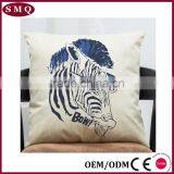 Zebra Print 100% Cotton Throw Pillow Cover thumbnail-6