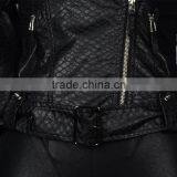 2017 New Style Women Rock PU Leather Coat thumbnail-4