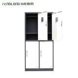 Knock-Down 2 Tier 4 Door Metal Lockers/Cabinet, Clothing Wardrobe thumbnail-5