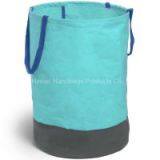 Round Design Folding Cotton Laundry Hamper thumbnail-2